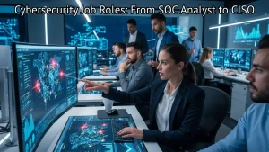Read more about the article Cybersecurity Job Roles: From SOC Analyst to CISO