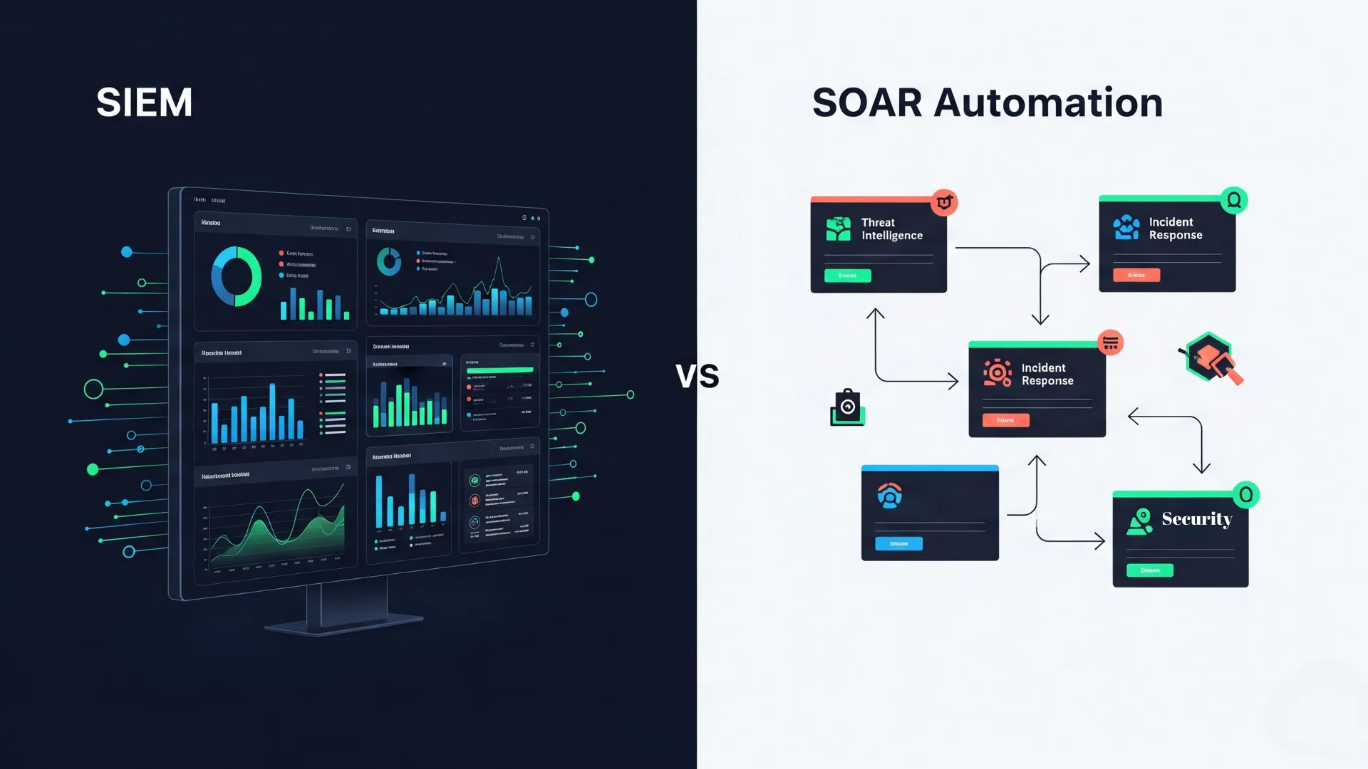 Read more about the article SOAR vs SIEM: Key Differences Explained for Beginners